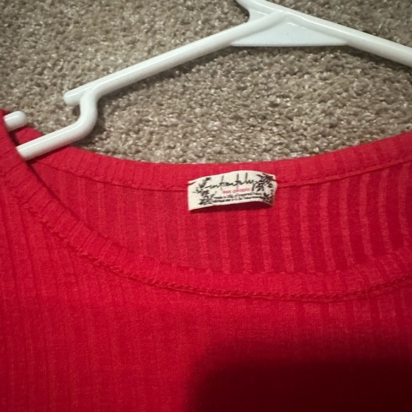 Free People Ribbed Short Sleeve Top - Picture 3 of 3